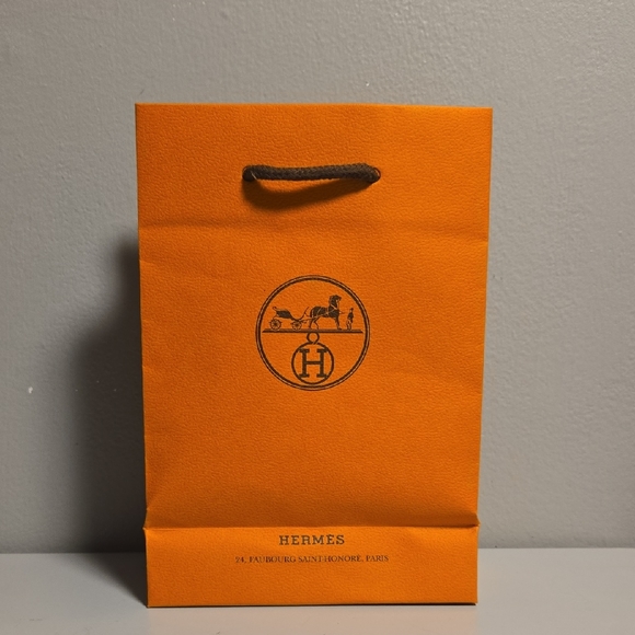 Hermes Handbags - Hermes Orange Gift Bag